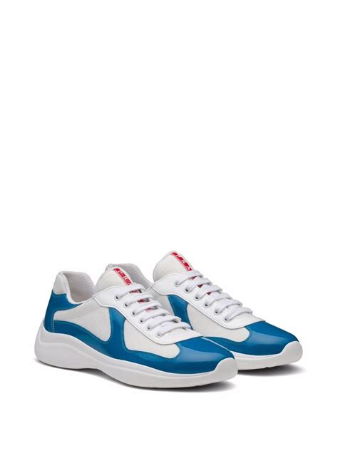 Light Blue/white Prada America's Cup Sneakers